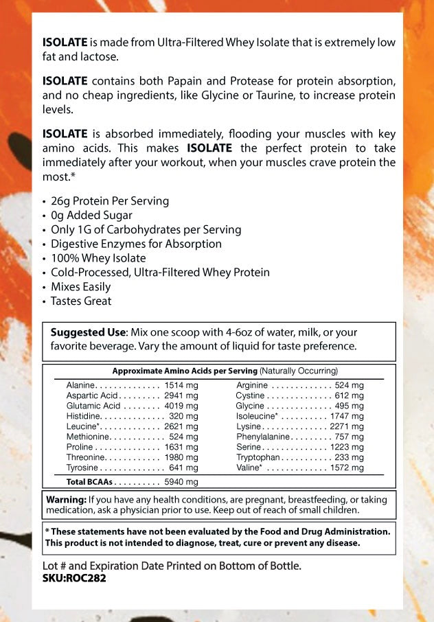 100% Isolate Whey Protein