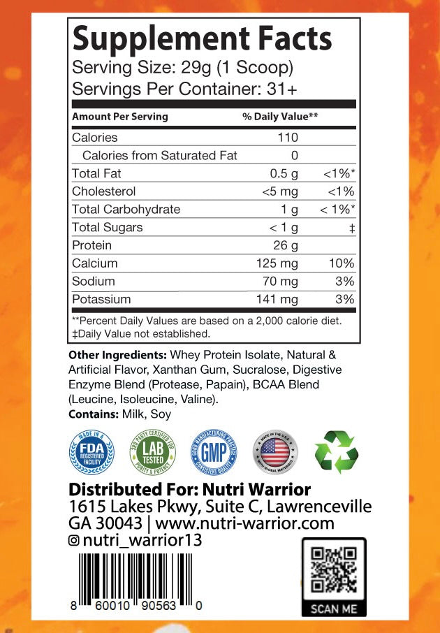 100% Isolate Whey Protein