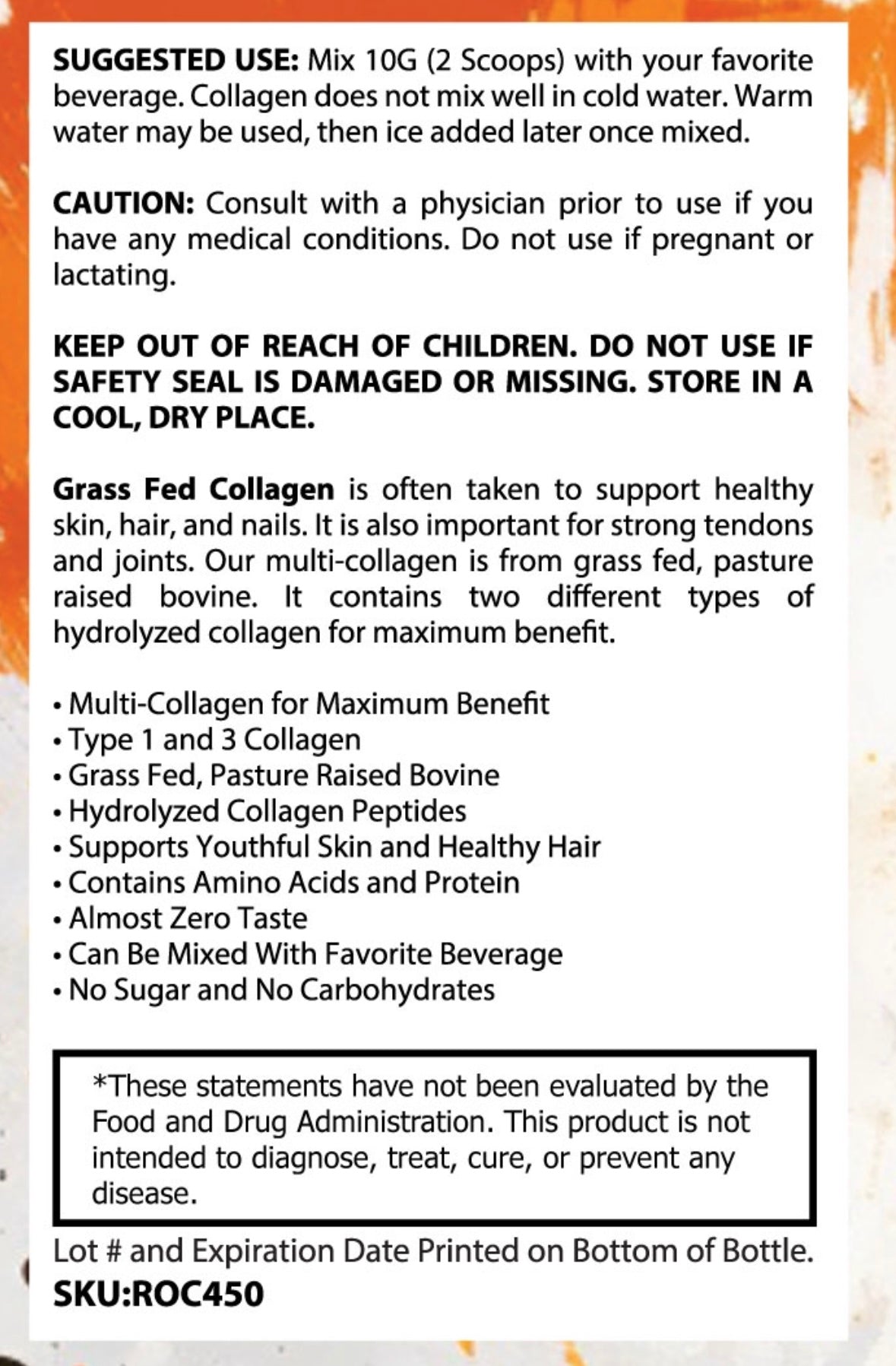 Grass Fed Collagen Peptides